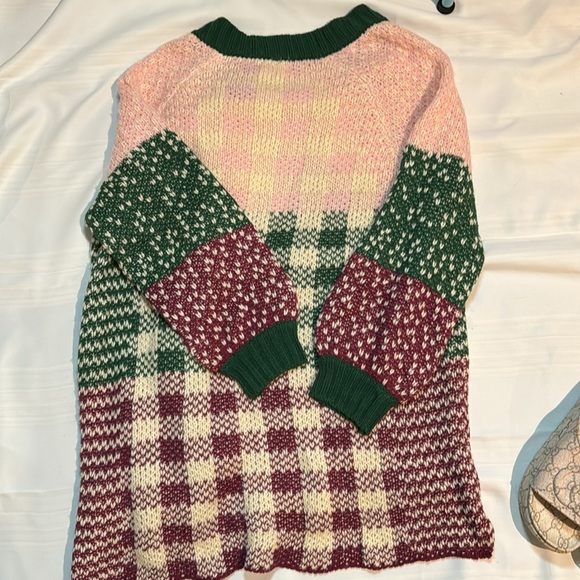 Listicle color block balloon sleeve cardigan small - Picture 11 of 11